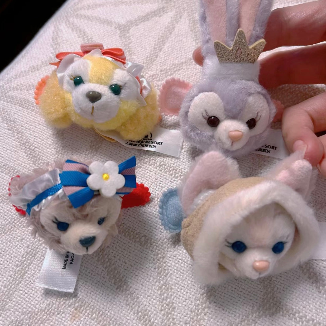 Disney SH|可爱四宝大脸玩偶发夹|女生4枚组