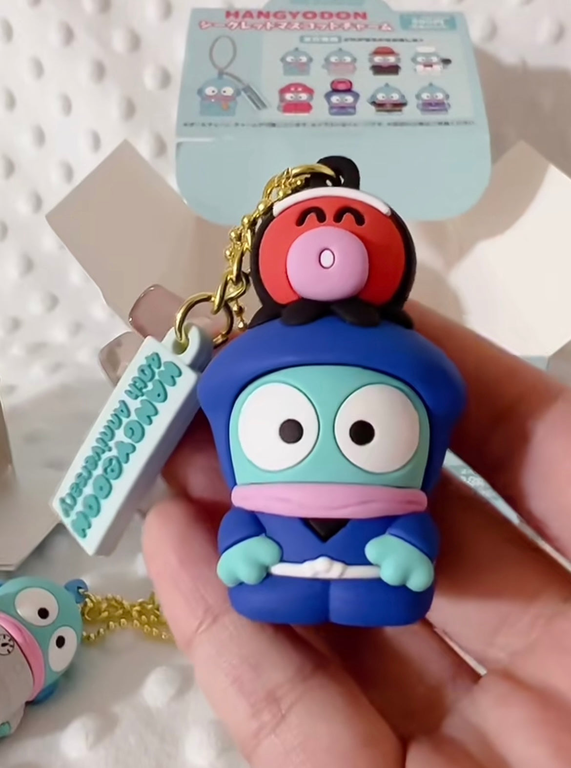 Sanrio|Hangyodon 40th Anniversary chibittomo Keychain Blind Box/All 8 types|1pcs