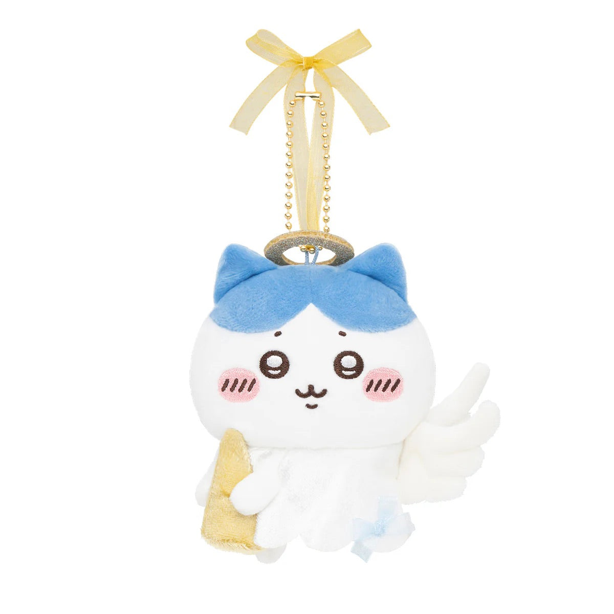 Chiikawa|Nagano christmas Fluffy Angel Mascot Holder /Plush Keychain|H105×W80×D55mm approx.
