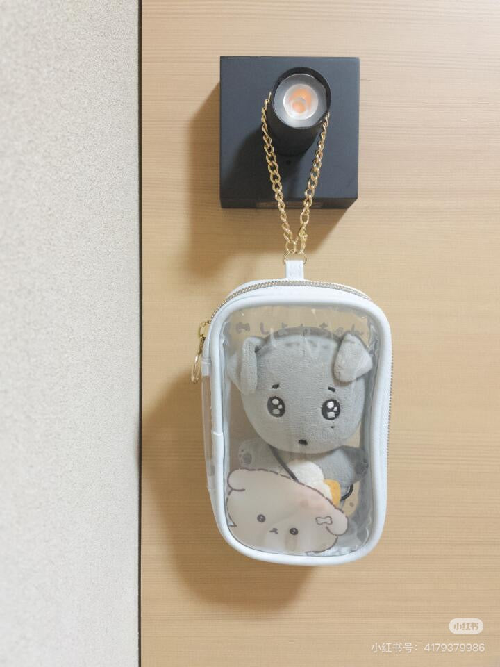 Ishiyowachan|San-X Clear Pouch垂耳社恐小狗/意志薄弱狗/内向修狗痛包挂件/小收纳包|约155×100×30mm