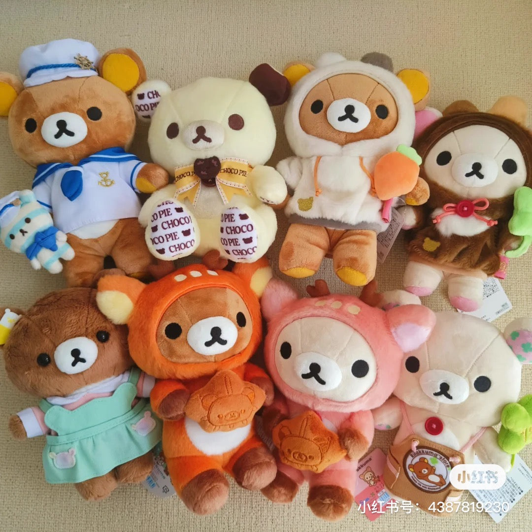 Rilakkuma轻松熊|地域限定御守寓意宫岛鹿角玩偶/公仔|約W170×250mm