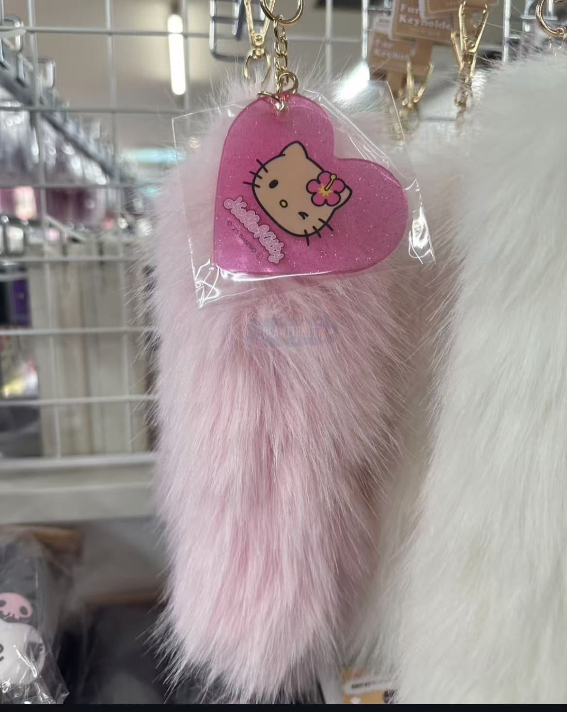 Sanrio|Gogo Gal Collection Dangling Tail Mascot Holder /Plush Keychain|80×300×80mm approx.