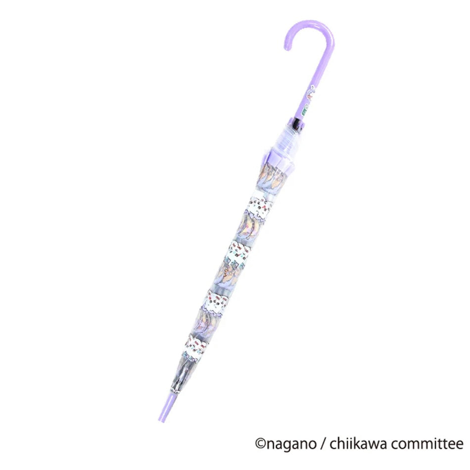 Chiikawa 吉伊卡哇|角色可爱图案长柄透明伞|伞骨58cm
