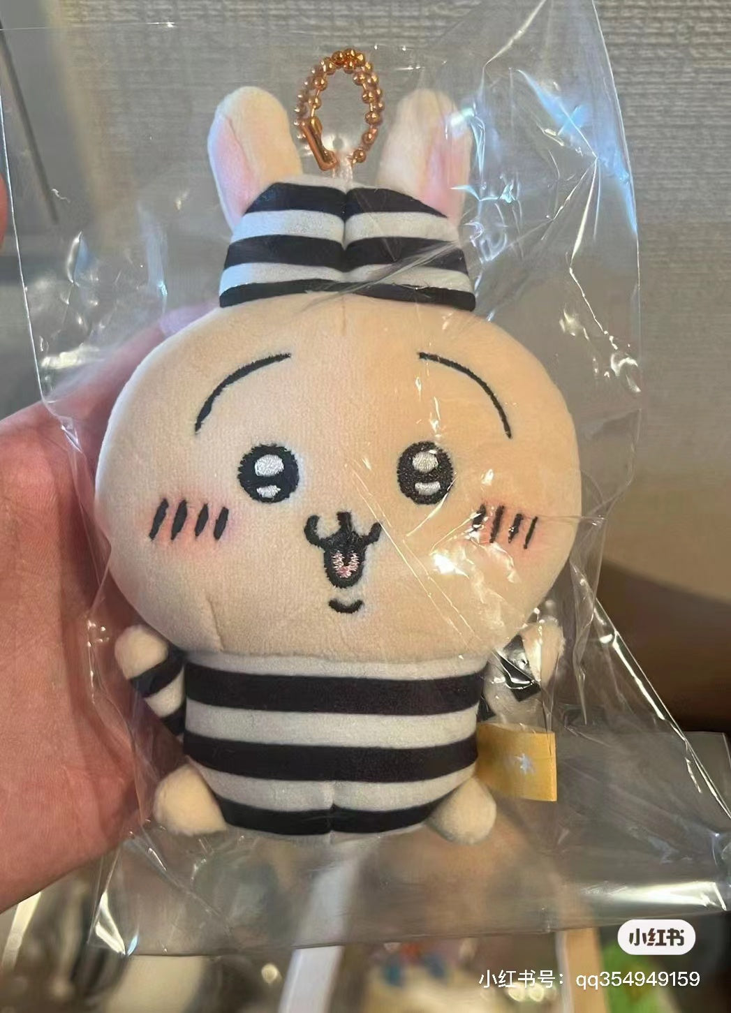 Chiikawa 吉伊卡哇|囚人系列挂件/监狱小囚犯|约 110 x W80 x D50mm