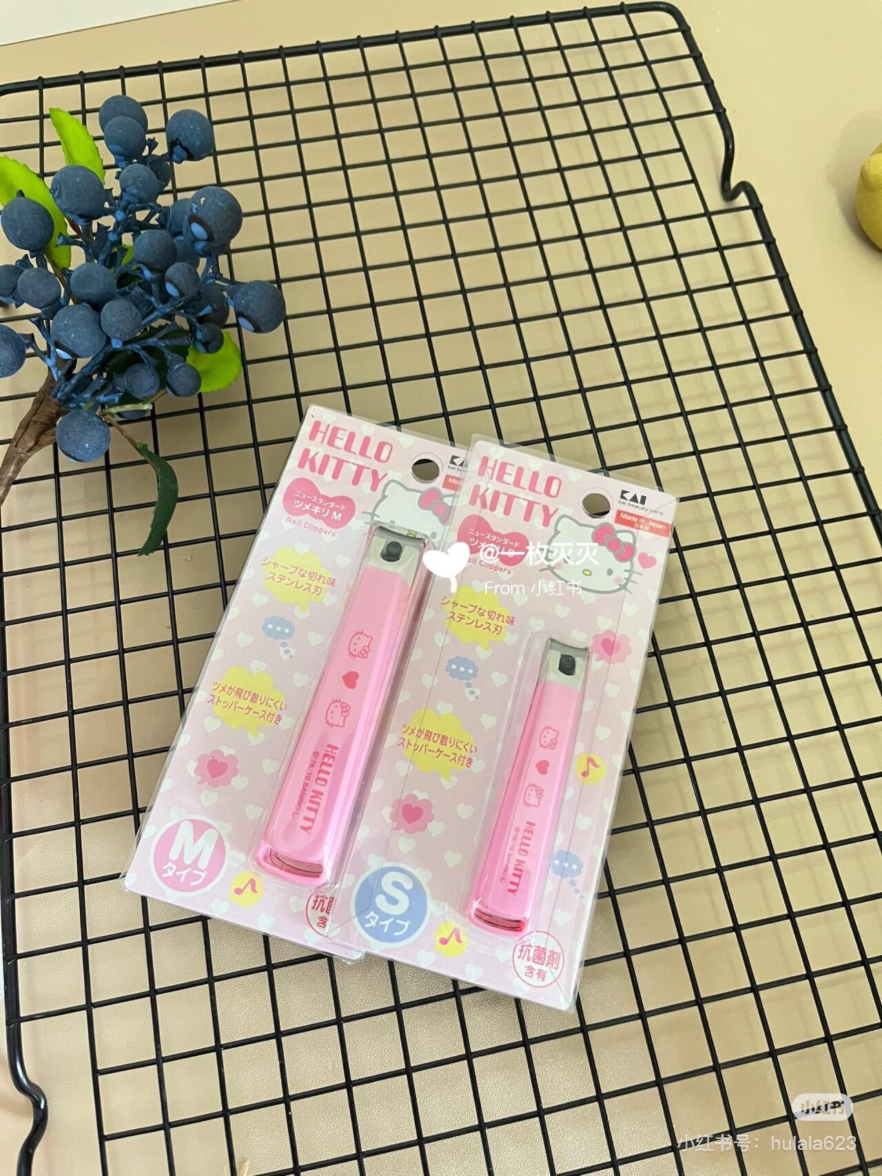 KAI贝印|Sanrio Kai Nail Clipper (S)不锈钢指甲钳/指甲剪S号/防飞溅|约1.5×2×7.5cm