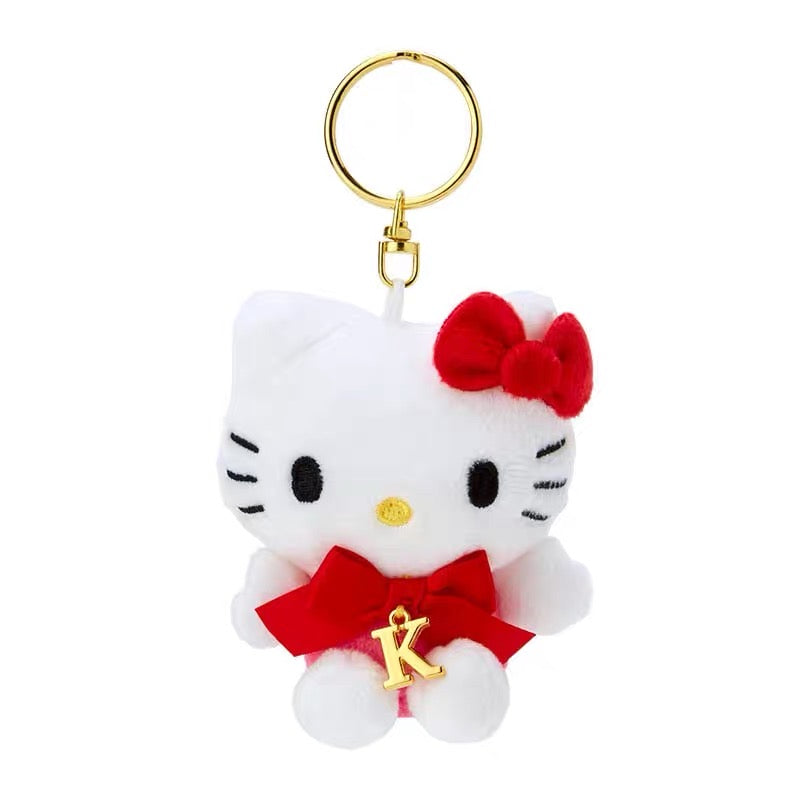 Sanrio|Hello Kitty红色蝴蝶结字母自选挂件/玩偶|约 6.5×5×9.5cm