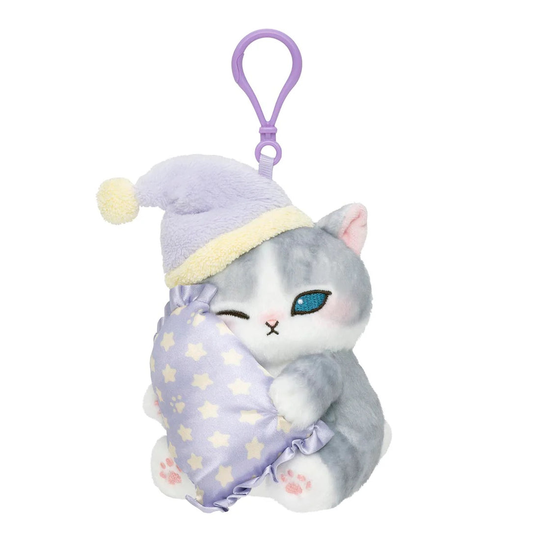 Mofusand|mofusand Relaxing at Home Mascot Keychain (Sleepy Meow)|H150×W100×D120mm approx.