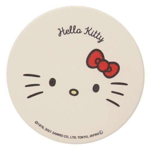 Sanrio|可爱大脸美浓烧吸水杯垫|约9 x 9 x 0.7 cm
