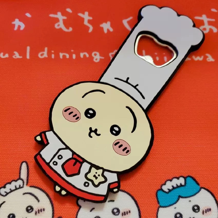 Chiikawa 吉伊卡哇|餐厅系列乌萨奇小厨师开瓶器/冰箱贴|约 H142.5 x W66.5mm