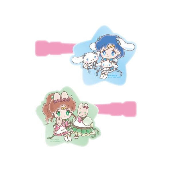 Sailor moon|50周年剧场版美战 x Sanrio联名Hello Kitty/水冰月刘海夹/前发夹/发卡|2枚入