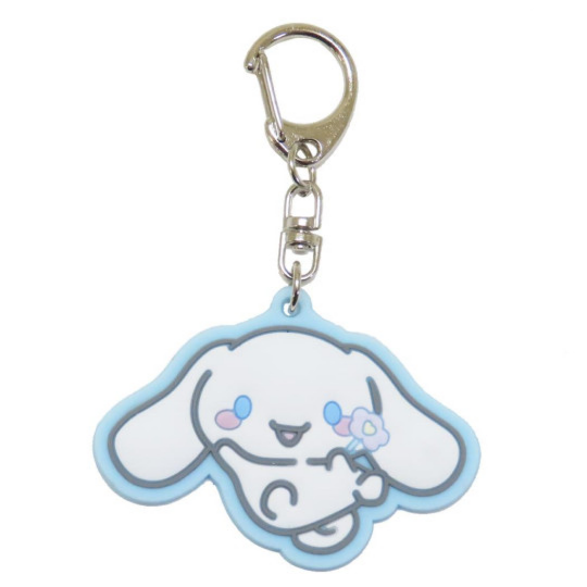 Sanrio|Flora Rubber Keychain/Keyring|65×65×3mm approx.
