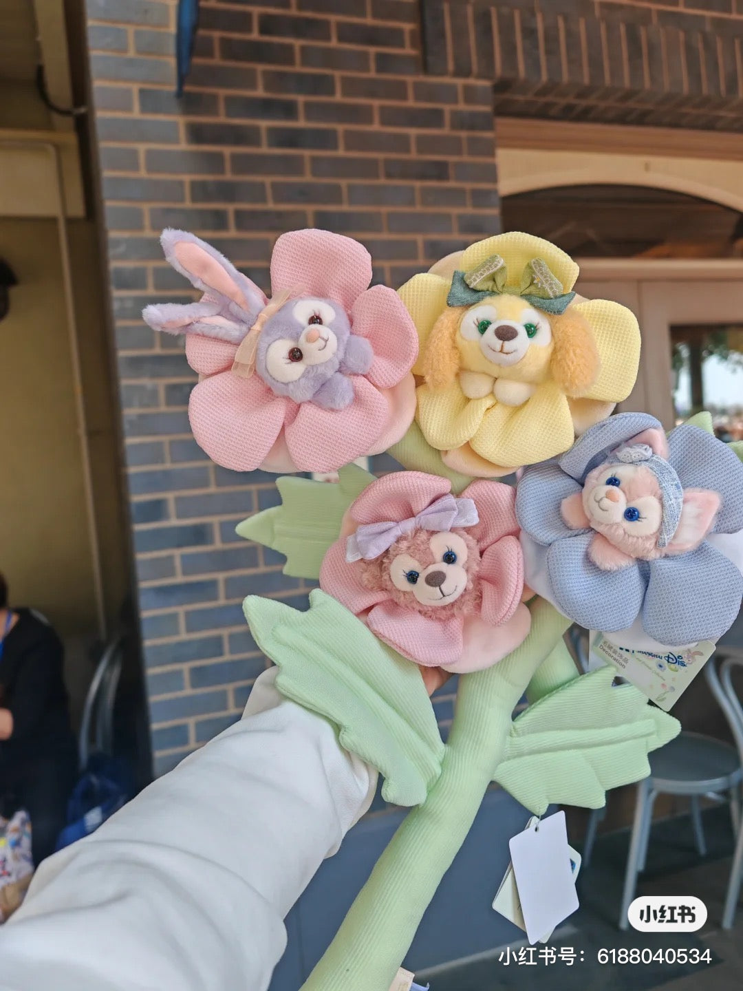 Disney SH|春日限定花朵窗帘扣/窗帘绑带/玩偶手捧花|约45cm