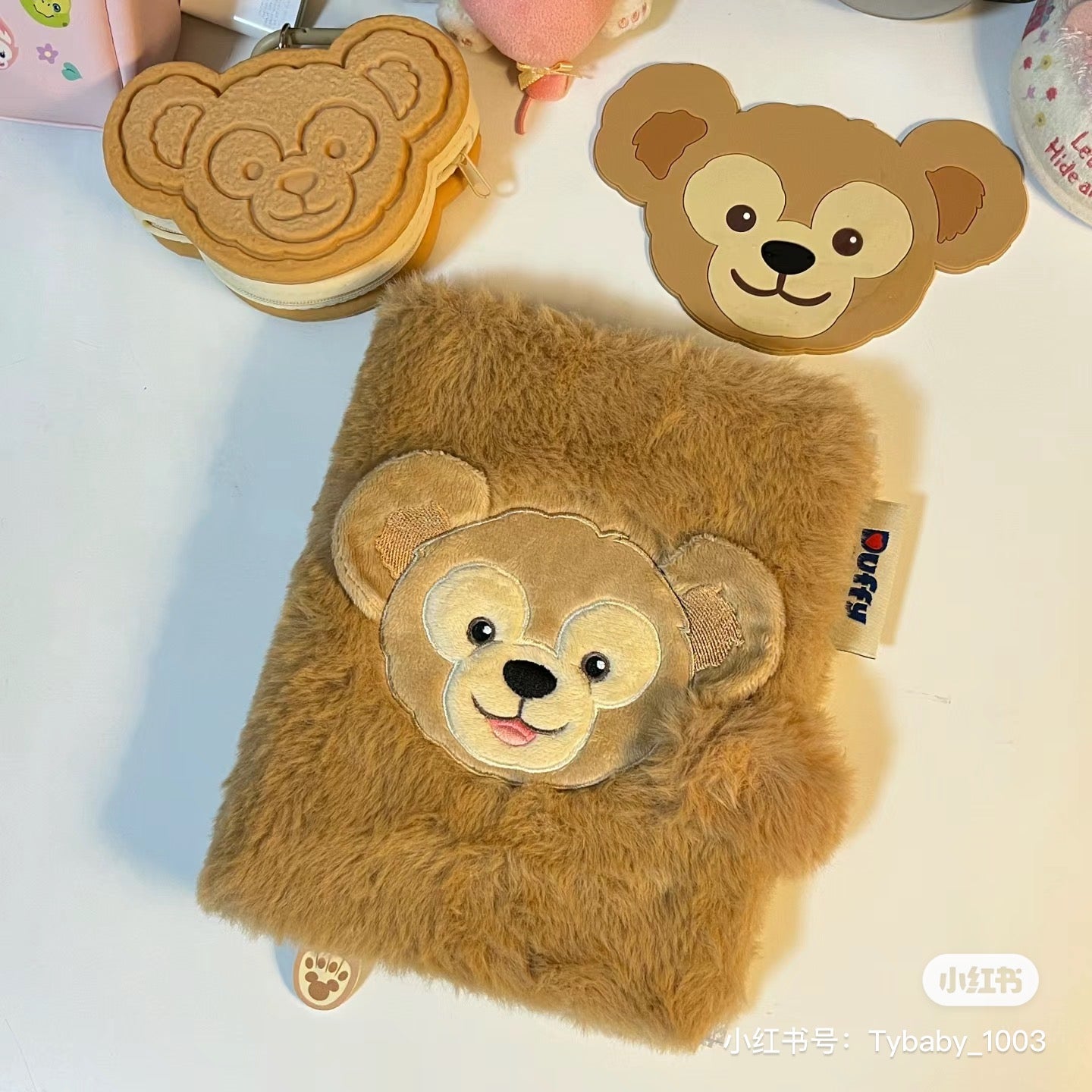 Disney SH|多角色可爱毛绒绒笔记本/内页有卡通图案