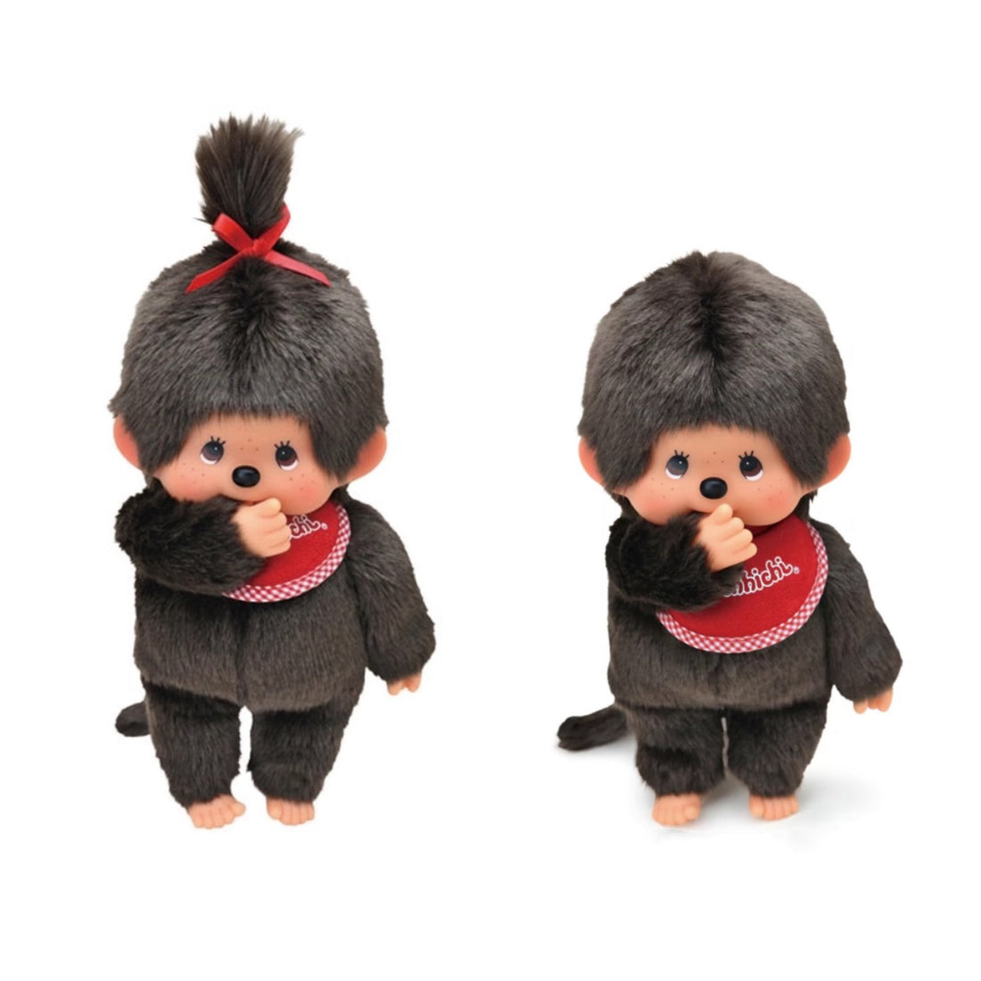 Monchhichi|Premium Standard Brown Plush Dolls/Plush Toy|M/H25 x W18 x D10cm approx.