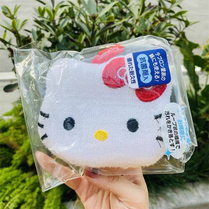 Sanrio|Hello Kitty抗菌厨房海绵/可悬挂
