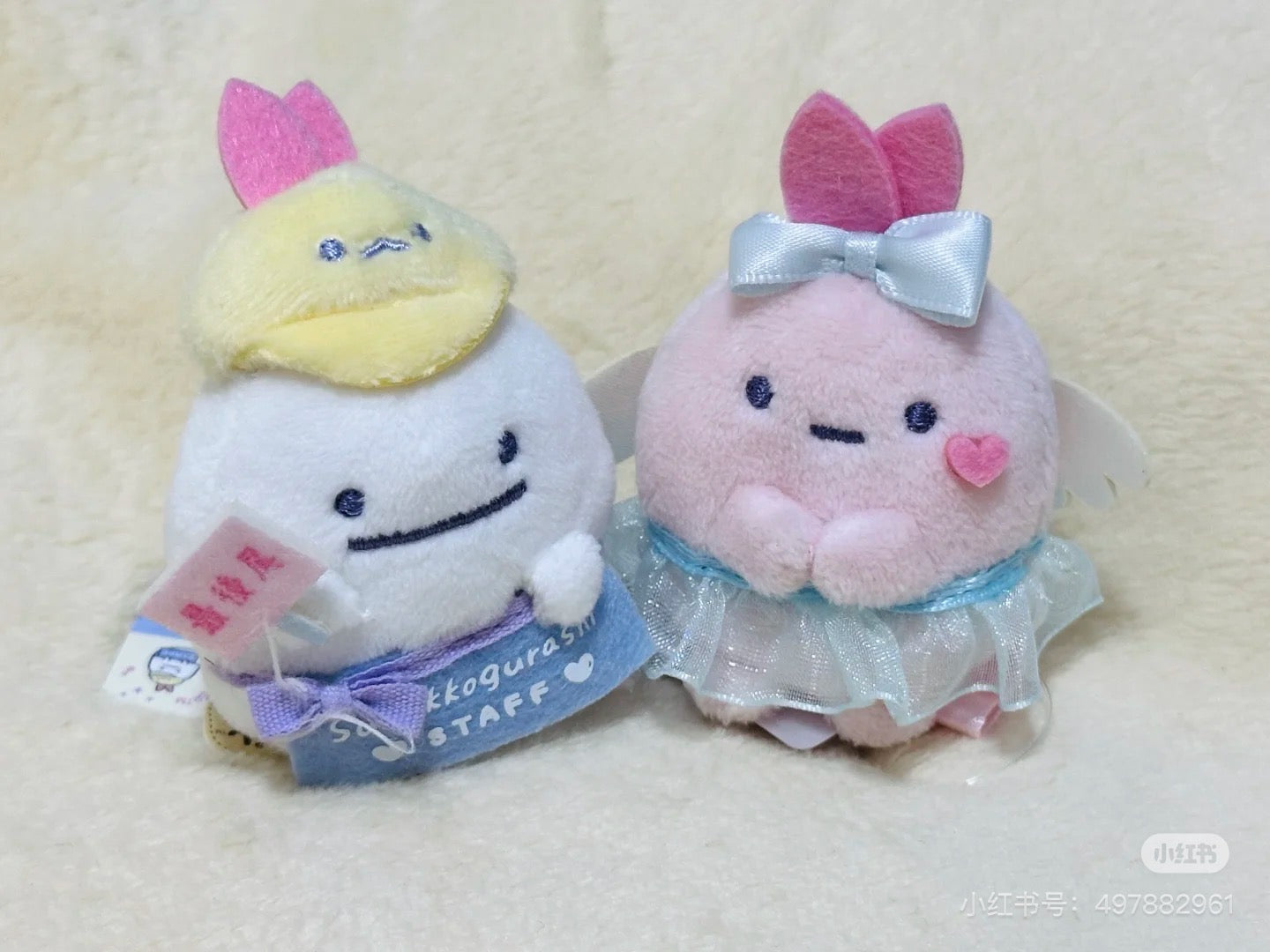 Sumikko gurashi角落生物|Angel Ebiten Idol - Tenori Plush Toy天使偶像系列角色沙包/玩偶|约H55 x W 45 x D 40 mm