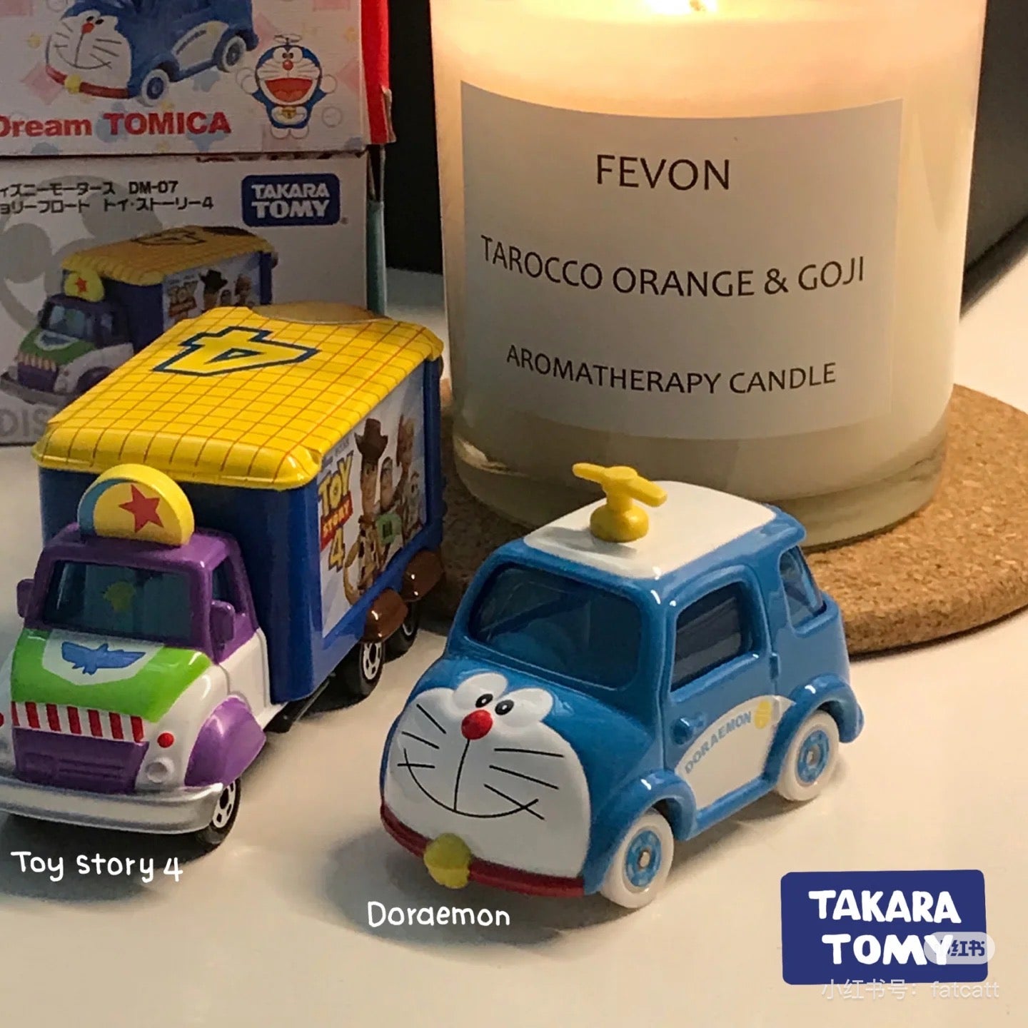 Tomica|Dream Tomica多美卡机器猫玩具汽车/摆件|约7.8 x 4.2 x 4 cm