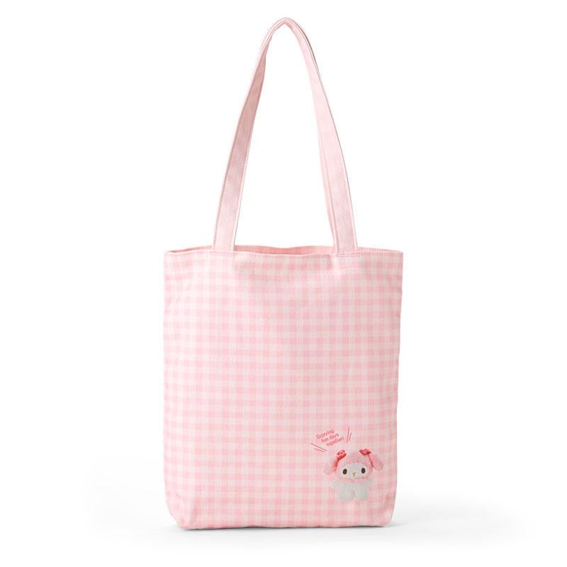 Sanrio| Tote Bag - Pitatto Friends Photo多巴胺格纹系列可爱角色帆布包|约29×5×32cm