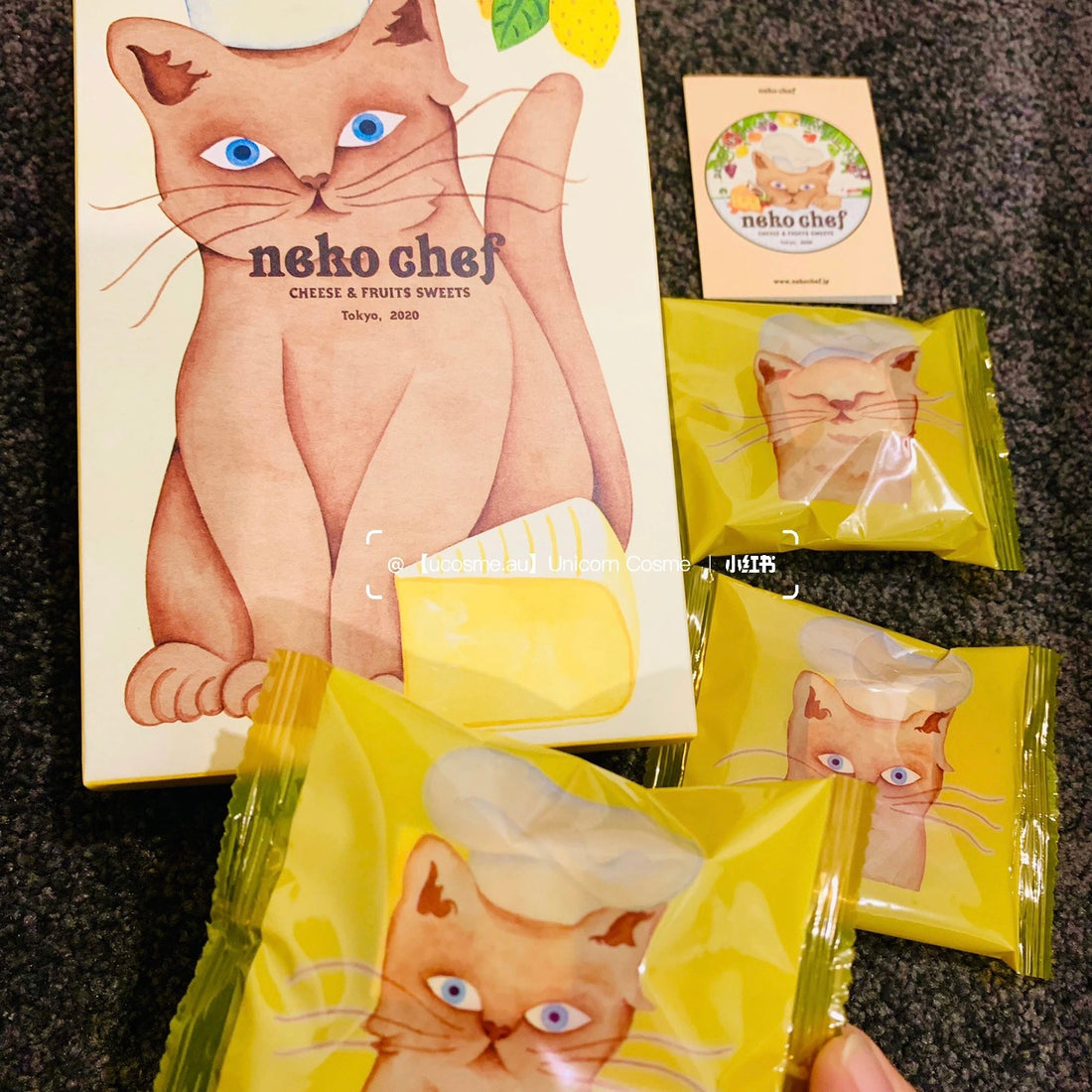 Neko Chef|巨香浓猫爪小肉球形状芝士费南雪礼盒|5枚入【24.01.09】