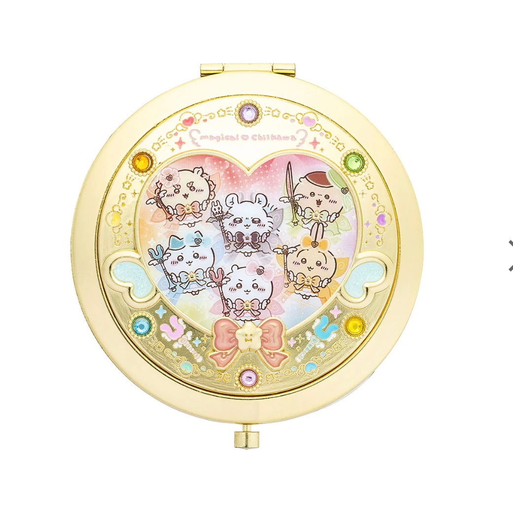 Chiikawa 吉伊卡哇|超魔法少女/小魔仙系列变身镜/便携镜/随身化妆镜|約H77×W70×D10mm