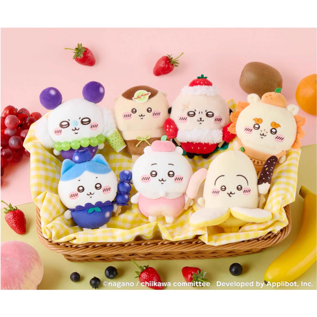 chiikawa|fruit Series Mascot Holder /Plush Keychain