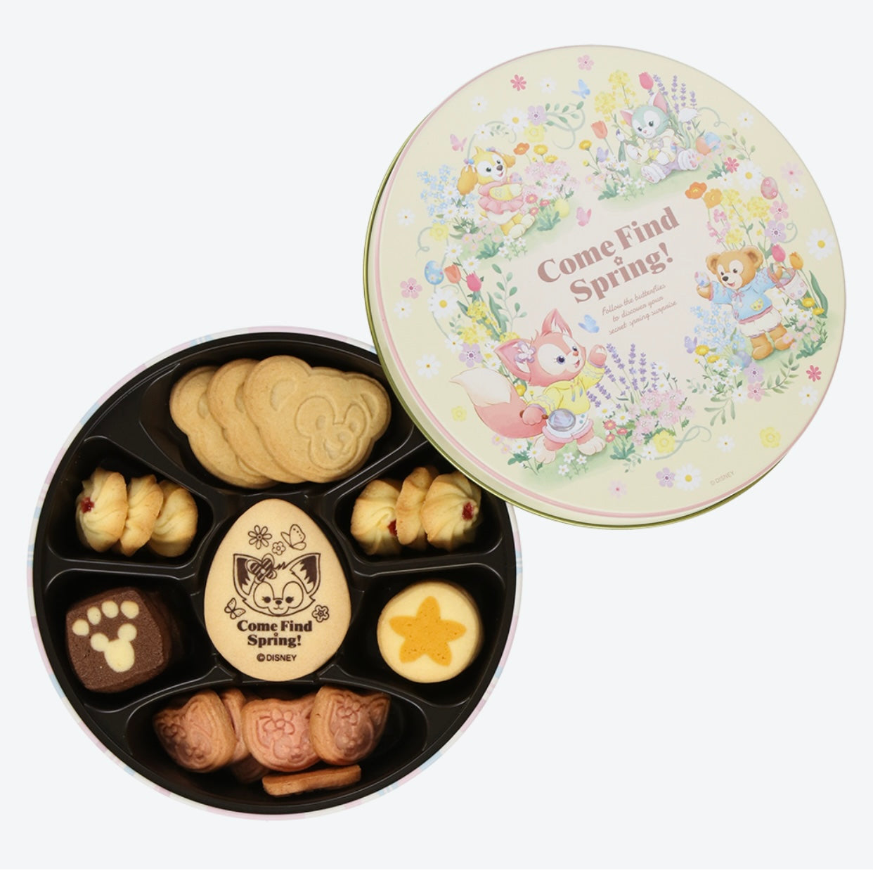 Disney迪士尼|2024东迪春日复活节限定礼盒装圆盒饼干大盒装|约19*5cm【24.06.27】