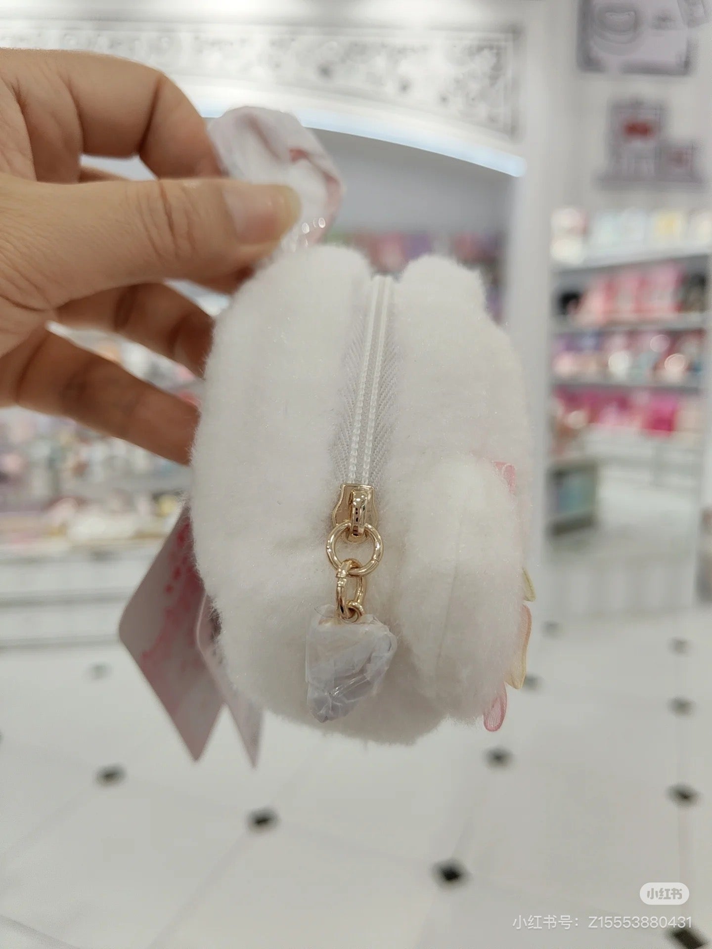 Sanrio|Face-shiped Mini Pouch - Cogimyun / Angel Play Party小麦云粉精灵天使系列毛绒收纳包|约14×6×10cm