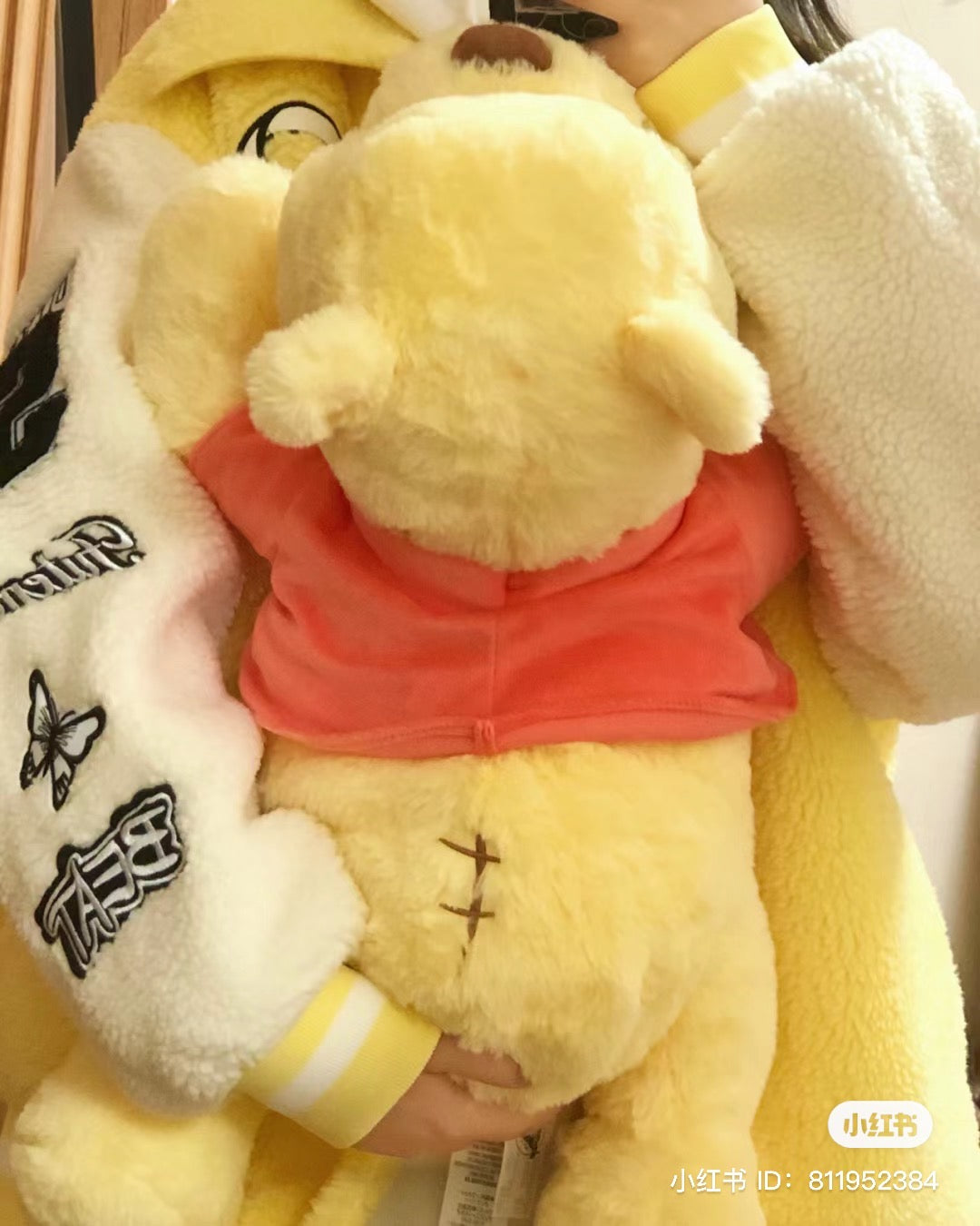 Disney SH|winnie the pooh趴趴fluffy维尼玩偶/公仔