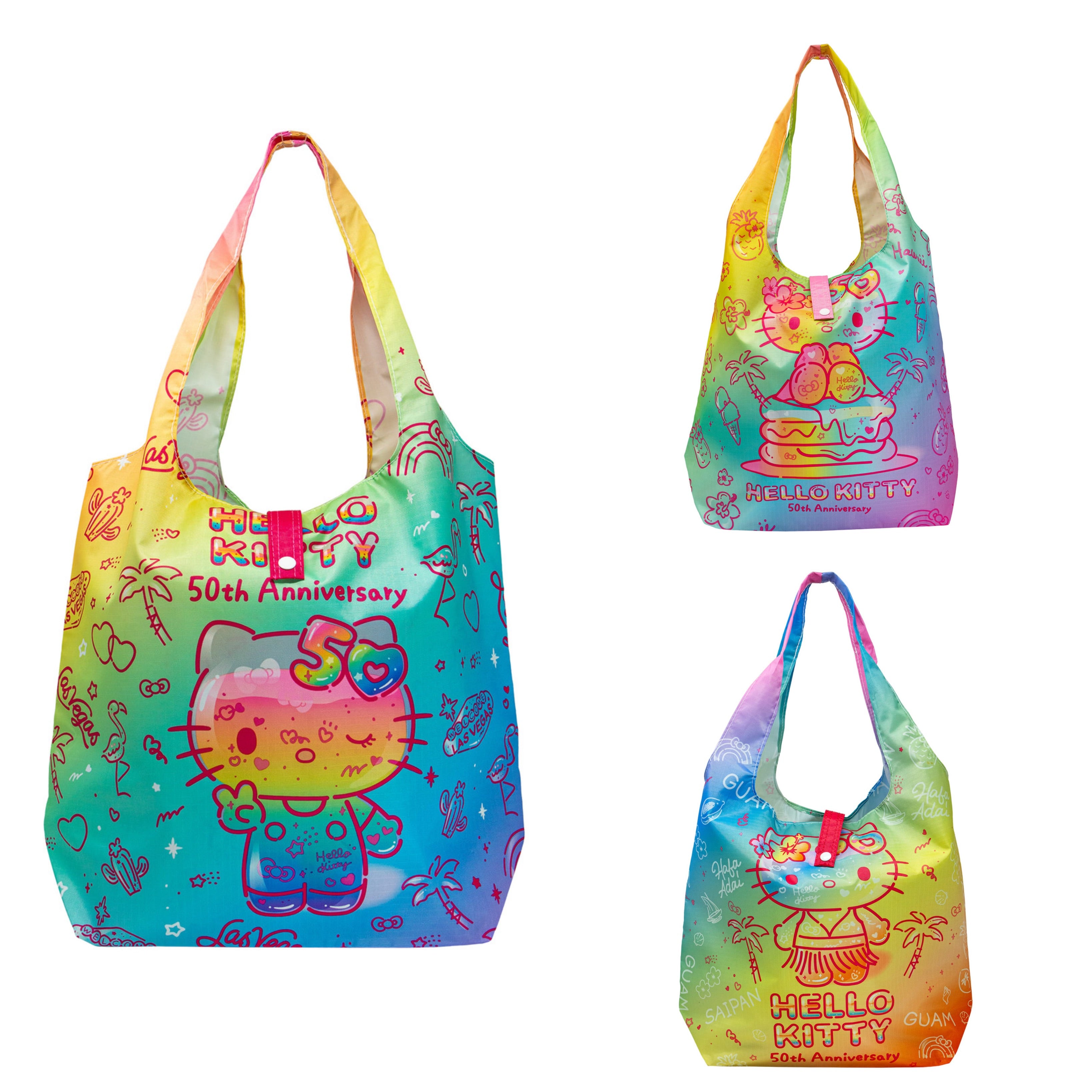 HelloKitty凯蒂猫|夏威夷50周年限定Hawaii可折叠购物袋