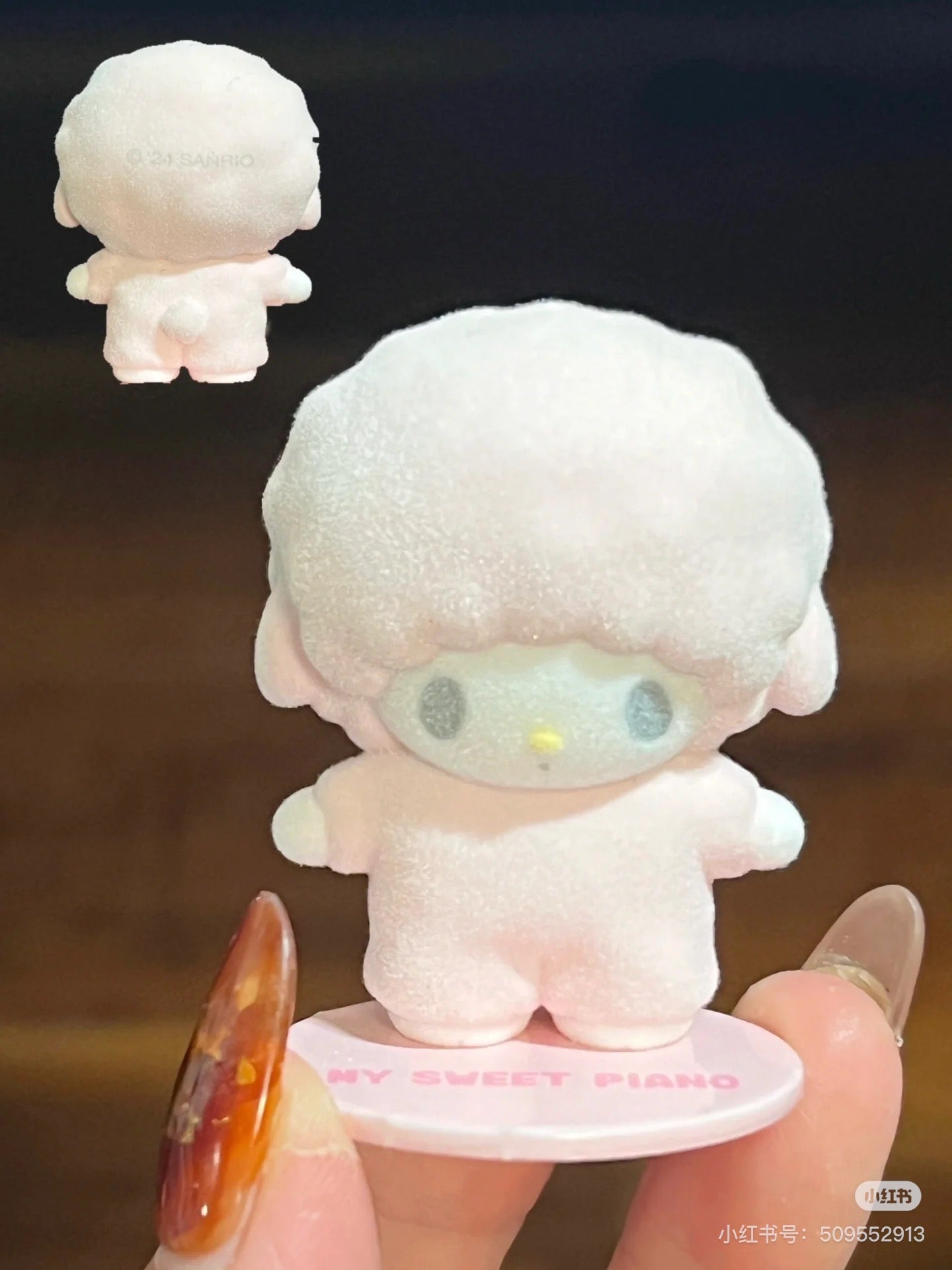 Sanrio|Secret Mascot - Pitatto Friends Photo Blind Box多巴胺格纹系列可爱角色磁吸植绒盲盒/全8种|1枚入
