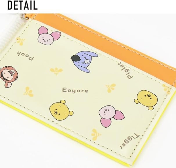 Disney|噗噗小熊维尼皮质感可伸缩卡包/挂包|约H8xW11