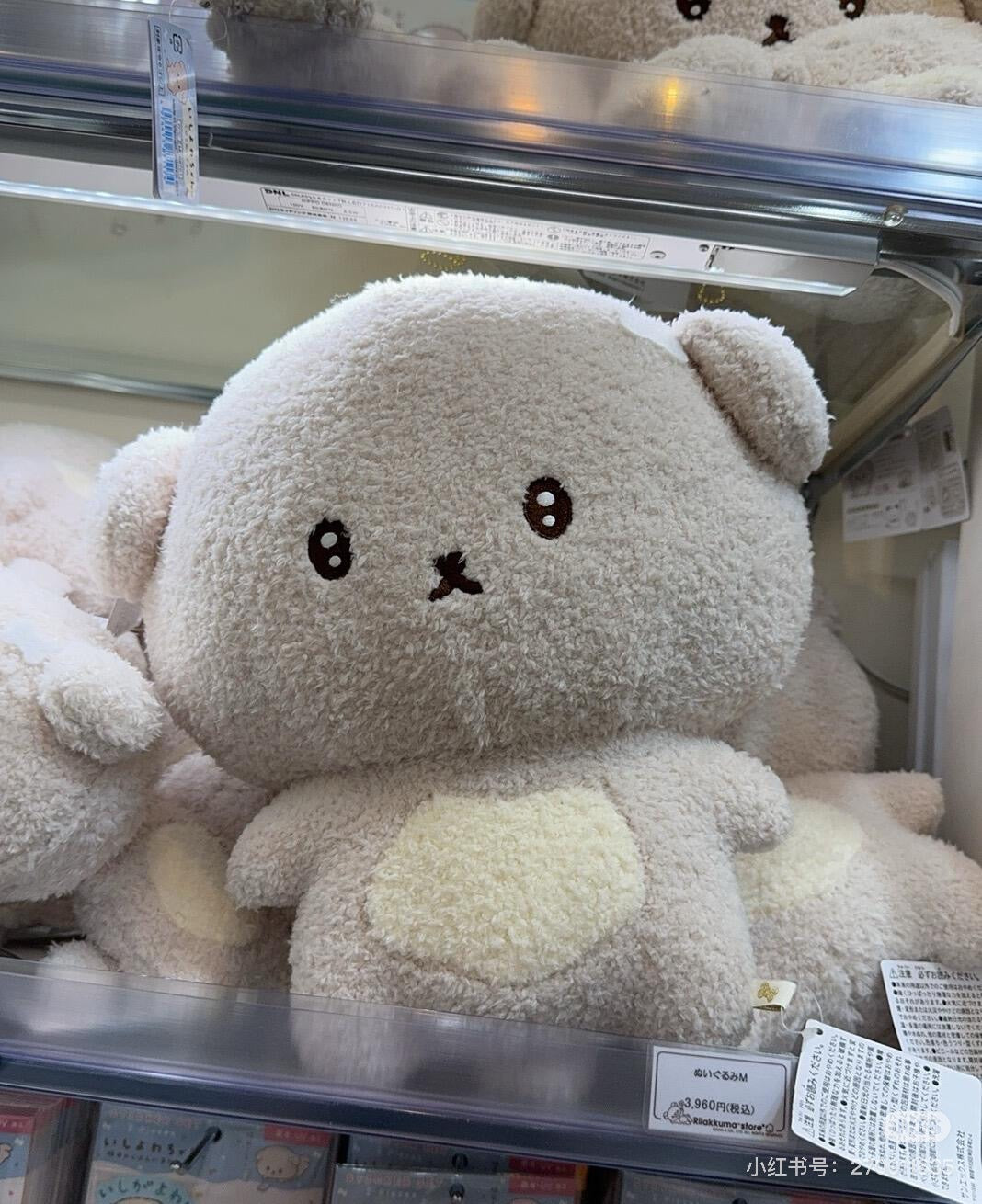 Ishiyowachan|San-X Plush Toy (M) - Ishiyowa-chan新角色软绵绵垂耳社恐小狗M号毛绒玩偶公仔/意志薄弱狗/内向修狗/表情好萌|约320×300×190mm