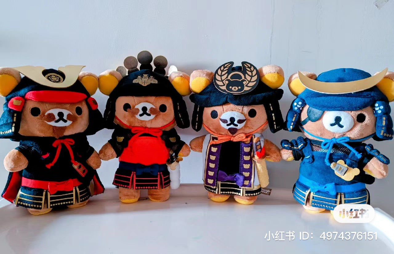 Rilakkuma轻松熊|东京车站限定复古战国武士/德川家康系列玩偶/公仔