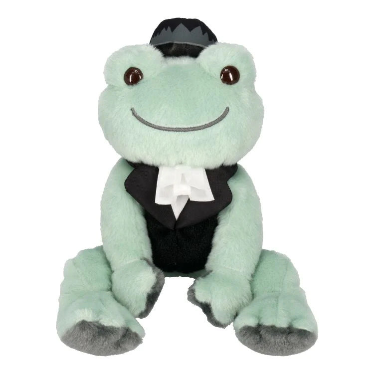 Pickles Frog泡菜蛙|万圣节限定哥特风装扮毛茸茸公仔/玩偶/手感好好|H15.5×13×14cm