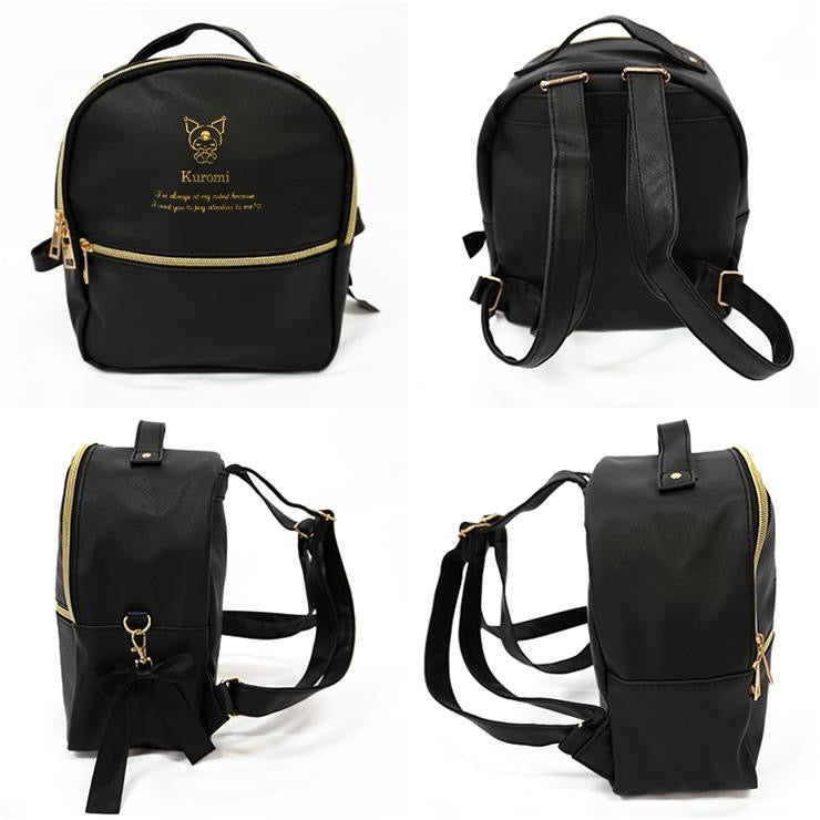 Sanrio|Pink & Gold Ribbon Mini Backpack|H27×W23.5×D13cm approx.