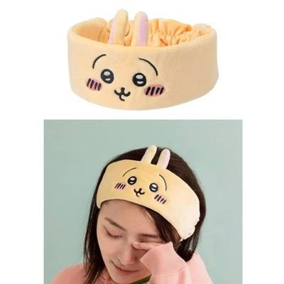 chiikawa|Become a hairband that can change可爱角色大脸毛绒发带|約80mm