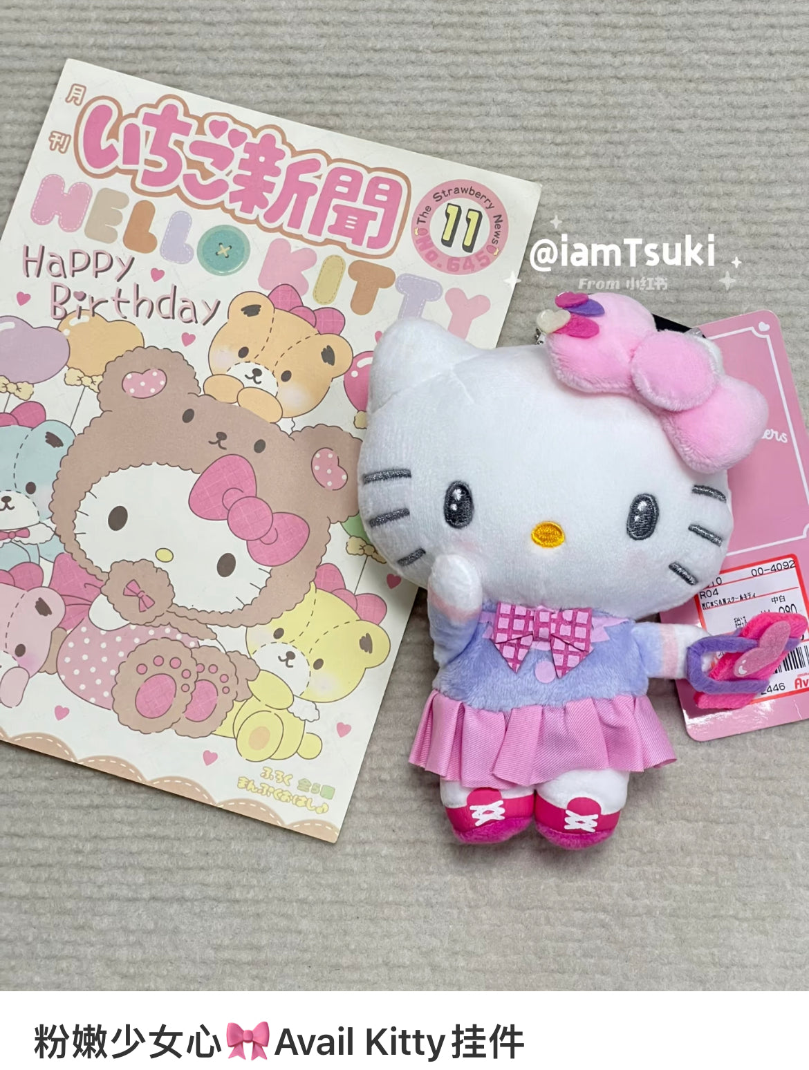 Sanrio|Avail Happy School Days Mascot Holder /Plush Keychain