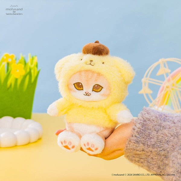 Mofusand|Sanrio Characters Potefuwa Mascot Holder /Plush Keychain|H140 x W130 x D130 mm approx.