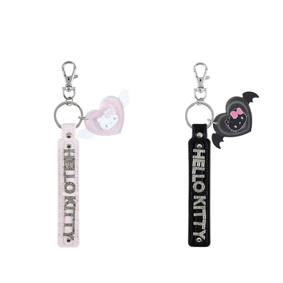 Hello kitty凯蒂猫|Sanrio Hello Kitty Keyholder/ Angel and Little Devil天使恶魔钥匙扣/挂件|约19.0 x 6.2 x 1.7cm