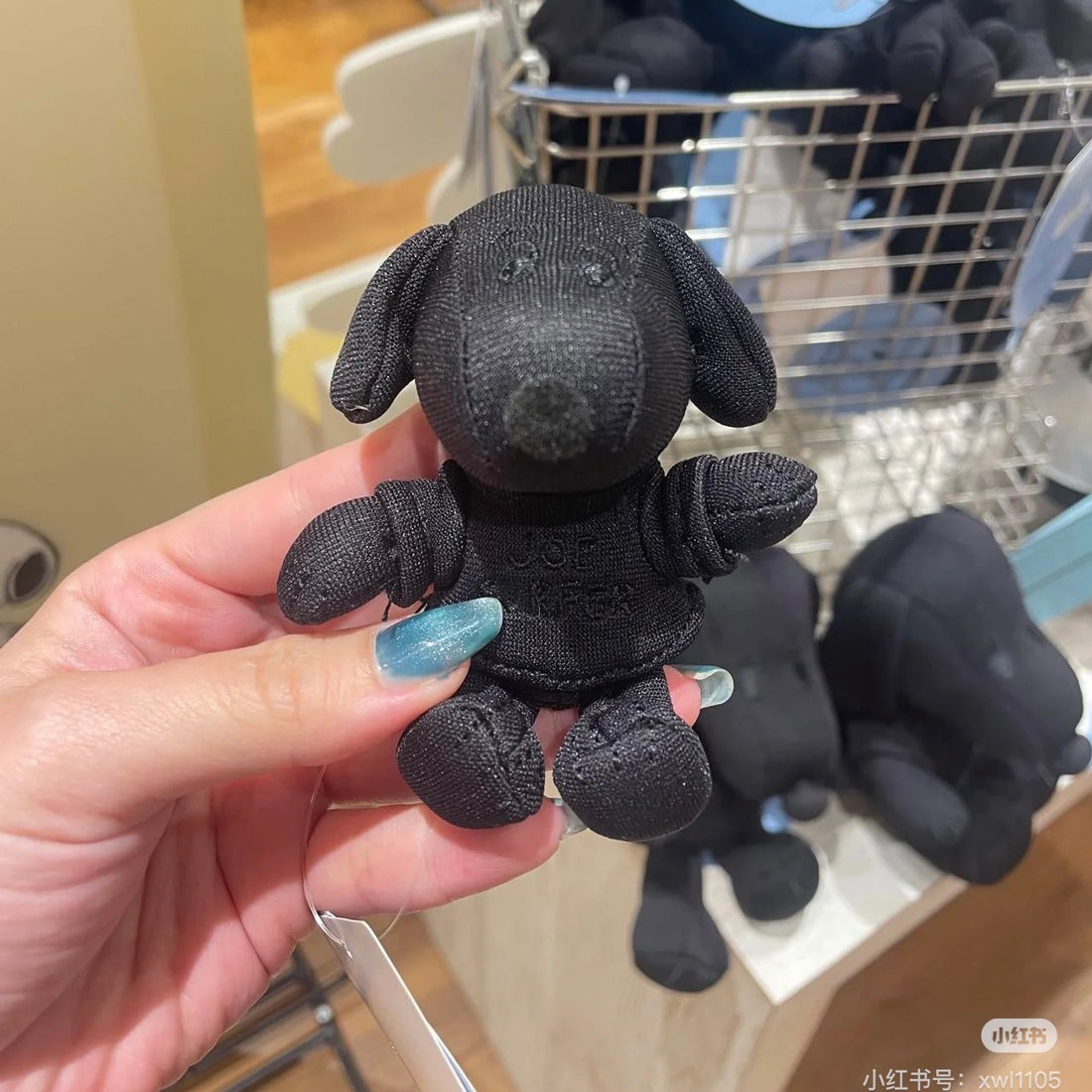 Snoopy史努比|snoopy纯黑色酷酷迷你冲浪系列玩偶/挂件