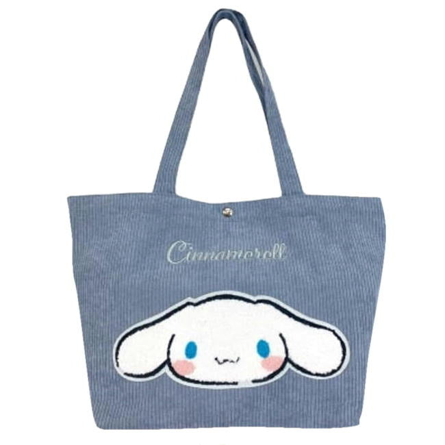 Sanrio|Corduroy Multi Purpose Tote Bag|H17×W36D14cm approx.