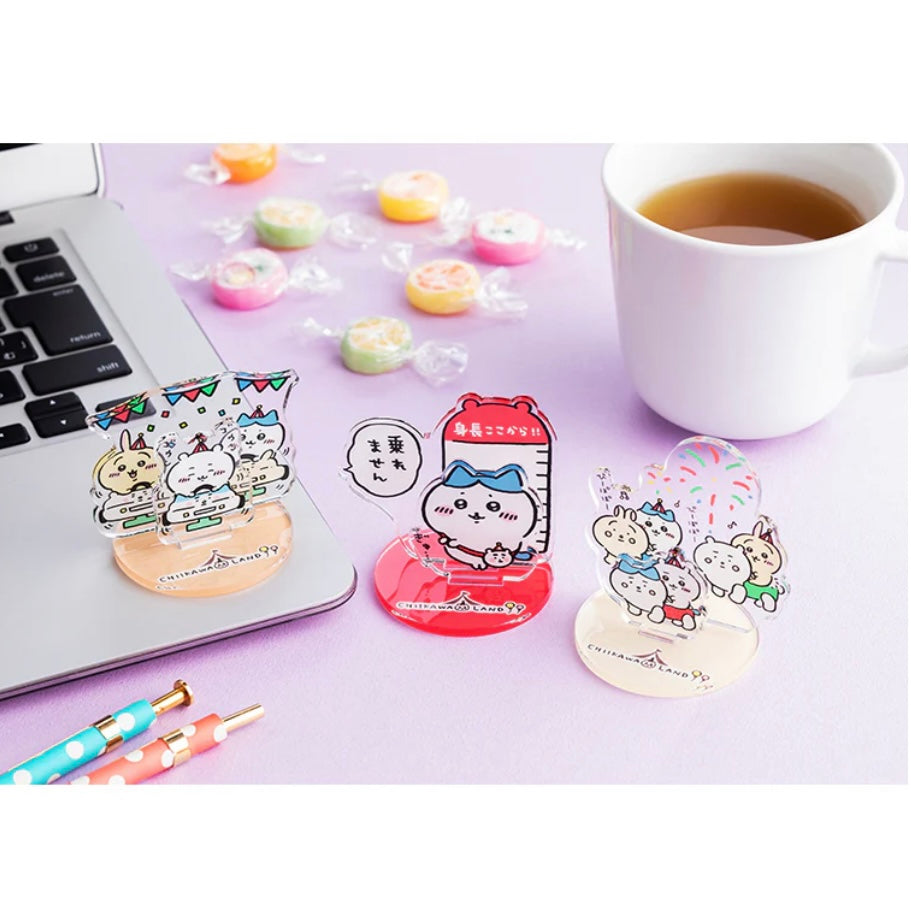 Chiikawa 吉伊卡哇|骑骑乐系列亚克力立牌/桌面摆件|约H52×W60×D50mm