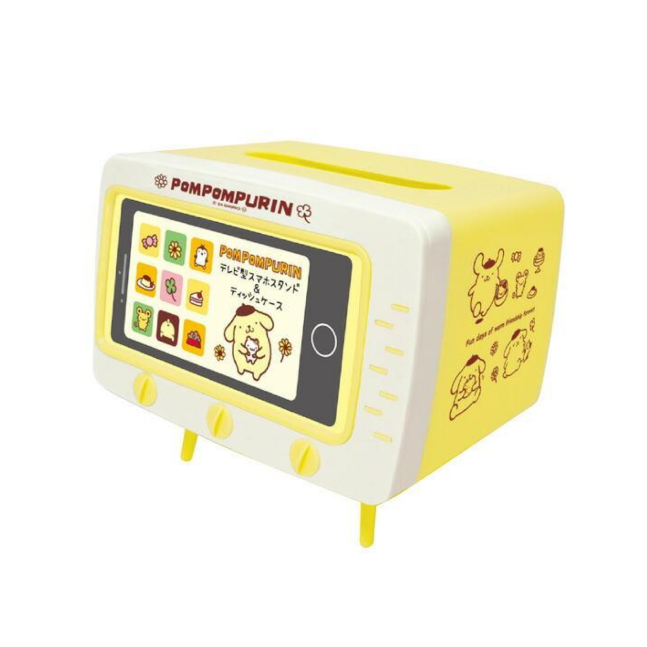 Sanrio|TV-Shaped Smartphone Stand & Tissue Case|187×150×135mm approx.