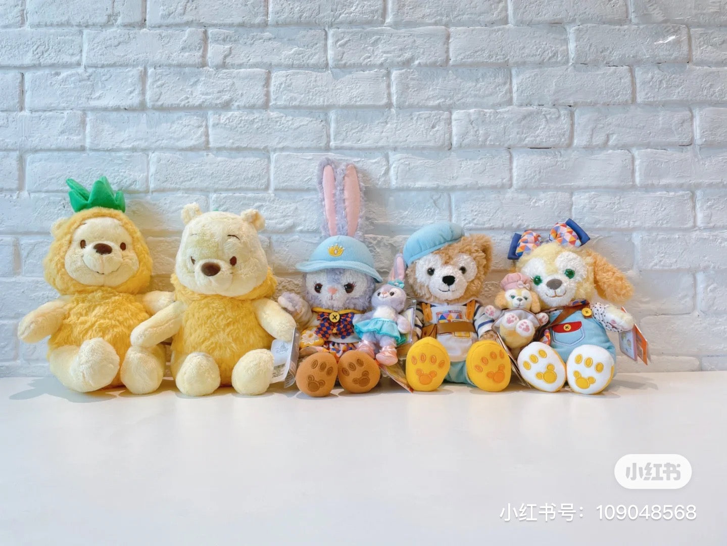 Disney SH|winnie the pooh超柔软mochi菠萝噗噗全系列