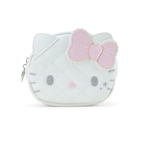Hello kitty凯蒂猫|Sanrio Hello Kitty Face-Shaped Pouch / Angel and Little Devil天使恶魔手拿小包/背面有小翅膀|约 20.1 x 18.1 x 8.0cm
