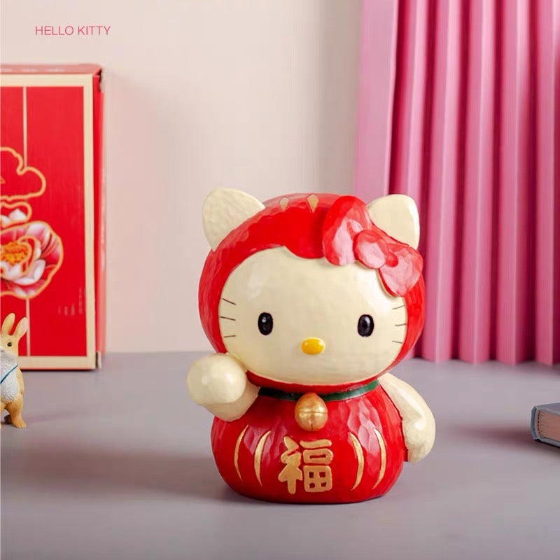 HelloKitty凯蒂猫|Hello kitty开运存钱罐不倒翁|约H160 W120 D110mm