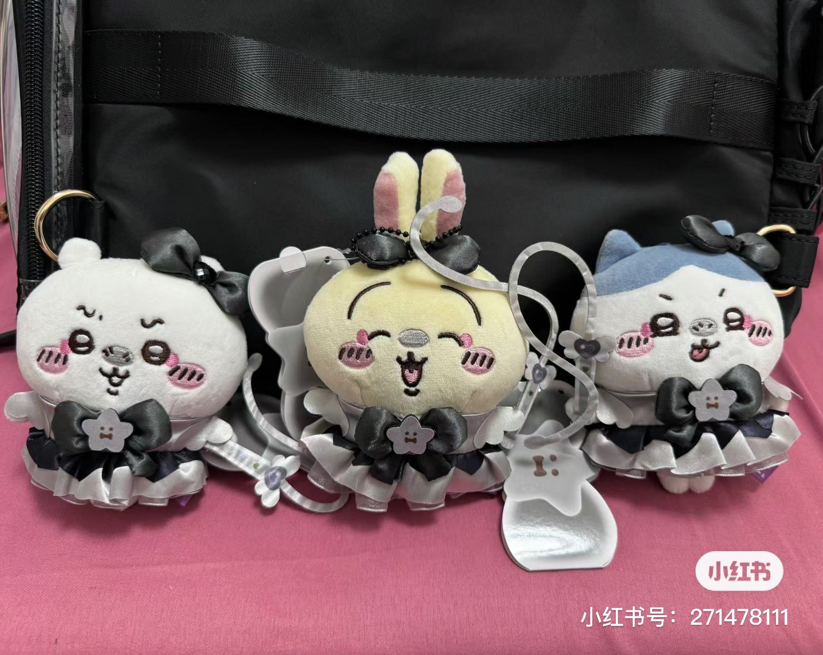 【limit 1】Chiikawa 吉伊卡哇|Magical Chikawa Magical Charge Mascot三代黑魔法少女毛绒玩偶挂件/包挂|約H160 x W110 x D60mm