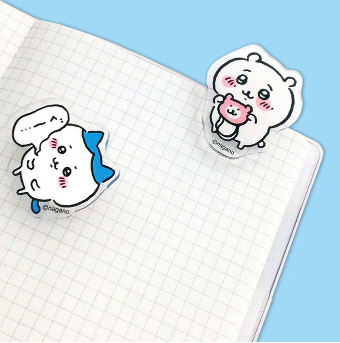 Chiikawa 吉伊卡哇|可爱角色亚克力书夹/夹子|包装尺寸约W70 x H120 x D15mm