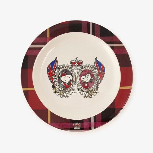 Snoopy|Afternoon Tea英伦风限定红边餐盘|ONE SIZE:高さ2 直径20