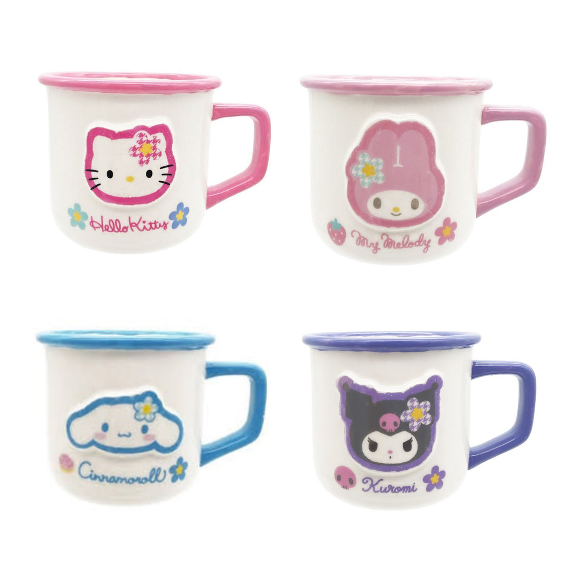 Sanrio|可爱角色珐琅马克杯/水杯/咖啡杯|约W11.8×D9.1×H8cm